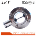 Sanitary Clamp  Butterfly Valve with Ss Pull Handle